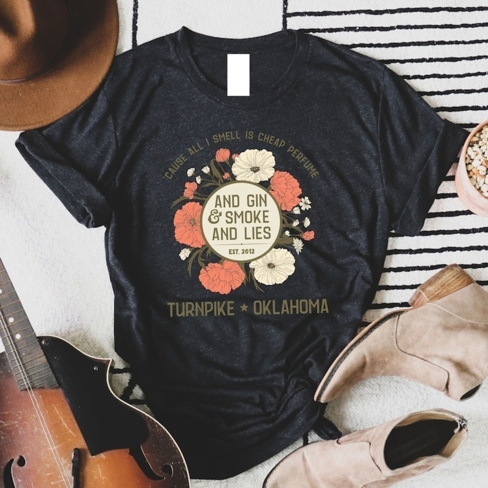 Turnpike Tee Honky Tonk Oklahoma Red Dirt Country Music Concert Shirt